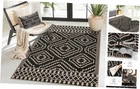 Moroccan Easy Jute Area Rug, 3x5 Entryway Rug Indoor Outdoor Patio Rug 3x5