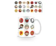 328017 HARRY POTTER FACES KAWAII CIRCLE DESIGN CERAMIC 300ML COFFEE MUG TEA CUP