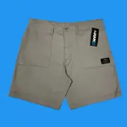 Tony Hawk Mens Size 38x7.5 Twill Relaxed Fit Skateboarding Khaki Beige Shorts