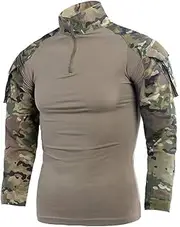[Lanbaosi] Men's Tactical Combat Dry Quick Shirt Military Duty Hunting T-Shirt