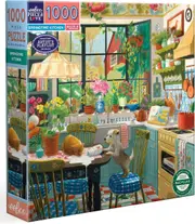 eeBoo - Spring Time Kitchen Puzzle 1000pc