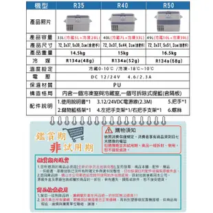 【Opure 臻淨】R40 德國壓縮機行動露營冰箱 (3.5折)