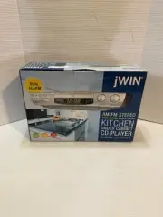 NEW jWIN Under Cabinet CD Player with Clock Radio JL-K733