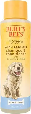 Burt's Bees for Pets Puppies Natural Tearless 2 in 1 Shampoo and Conditioner...