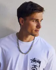 [REPUBLIK] REPUBLIK Men's Silver Combo Chain Necklace One Size Silver