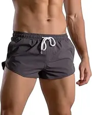 [Akkad Kuti] Running Shorts for Men Gym Athletic Workout Shorts Quick Dry 3 Inch Inseam Sweat Shorts with Pockets