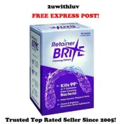 RETAINER BRITE CLEANING TABLETS 32/64/96 TABLETS *FREE EXPRESS POST*
