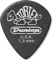 Dunlop Tortex Pitch Black Jazz Picks (12 Pack, 1.5mm)