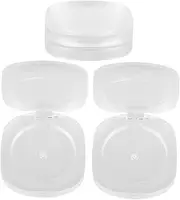 SHERCHPRY 3pcs Empty Makeup Containers Eyeshadow Palette Organizer Makeup Organizer Blusher Trays Mini Eyeshadow Boxes Portable