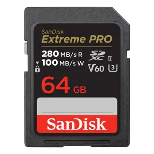 Sandisk Extreme PRO UHS-II 280MB SDXC 記憶卡 64GB SDSDXEP-064G-GN4IN 香港行貨