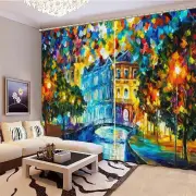 Great Castle Of Dreams 3D Blockout Photo Print Curtain Fabric Curtains Window