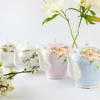 在飛比找樂天市場購物網優惠-茶壺 歐式茶具下午茶茶具陶瓷茶壺英式茶具骨瓷咖啡壺花茶壺 快