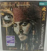 Pirates of the Caribbean Puzzle 300 PC Jack Sparrow Photomosaic Depp NEW Sealed