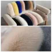 Faux Fur Collar Women Soft Fluffy Neck Warmer Scarf Wrap Coat Accessory