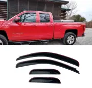 Rainproof Sunproof Side Window Wind Deflector, 4pcs in Channel Protective Rep...