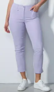 Daily Sports Ladies LYRIC High Water Zip Front Golf Pants SIZE 2 14 VIOLET NEW