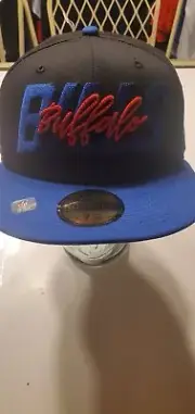 Buffalo Bills NFL New Era 59fifty 2022 draft day fitted hat black/blue 7 1/2
