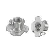 3/8"-16 T-nut 50pcs 304 Stainless Steel 4 Pronged Tee Nuts Threaded Insertion