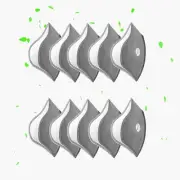 (Pack of 10) Activated Carbon Filter Replacement for Face Mask, PM2.5 Active ...