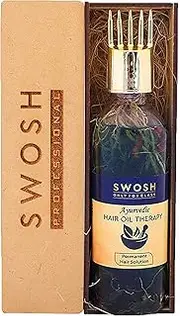 SWOSH 100% Ayurvedic Hair Oil, Bhringraj and Amla Oil, Reduces Hair Loss And Improves Hair Growth, No parabens, sulphates, silicones or synthetic colours, 100ml