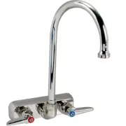 T&S Brass B1146 4 in Wall Mount Faucet w/ 5 3/4 in Swivel Gooseneck