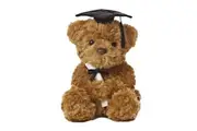 Aurora - Graduation - 8.5" Wagner Bear Graduation - Black Cap