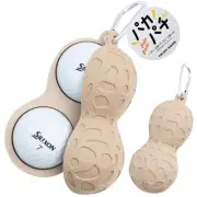 [PRINTROOM Official] Golf Ball Case, Peanut Shape, Cute Golf Pouch, Ball Pouch,
