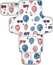 Reusable Diaper Changing mat with Tissue Pocket Travel Changing pad for Baby for Moms, Dads