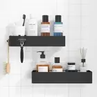Kitsure Large Shower Caddy - 2 Pack Adhesive Shower Shelf, No Drill Bath Caddy