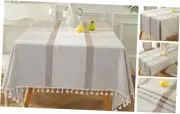 Cotton Blend Tablecloth Square Grey Tablecloths 55" x 55" (Square) A-linen