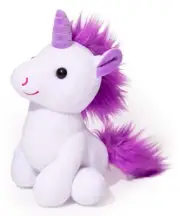 Little Jupiter Plush Unicorn Stuffed Animal 7.5" - White