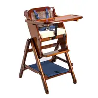 在飛比找PChome24h購物優惠-【孩子國】高度可調原木兒童餐椅/折疊餐椅/成長餐椅(台灣製)
