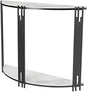 Entryway Table Marble Entry Console Table Hallway Entryway Furniture for Entrance, Home Living Room Door Sideboard
