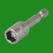 6x Magnetic Nut Driver 5/16" x 45mm, 1/4" Hex Shank, Drill Bit Socket Adaptor