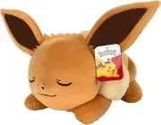 Pokmon Pokemon 18 Plush Sleeping Eevee, Cuddly Must Have Fans, Plush for Travel