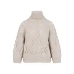 [Peserico] Peserico-Beige Alpaca Pullover-Donna 40 IT