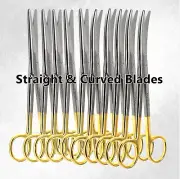 10 T/C MAYO DISSECTING SCISSORS STRAIGHT+CURVED 5.5" W/ TUNGSTEN CARBIDE INSERTS