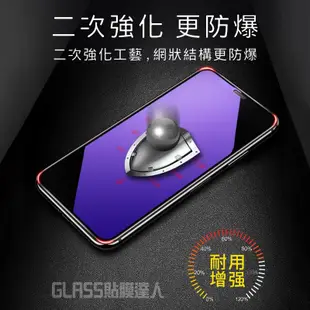 蘋果抗藍光玻璃貼 螢幕保護貼 適用iPhone15 Plus 14 13 12 11 Pro Max SE3 XS X