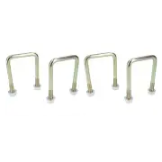 4 Pack M10 60mm x 90mm U-Bolt N-Bolt for Trailers with Nuts HIGH TENSILE