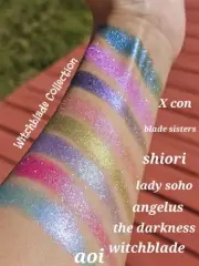 Multichrome Holographic Eyeshadow Bundle Sparkle Color 8 Pressed Pans Witchblade