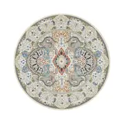 Vintage Area Rugs Bohemia Round Carpet Circle Mat Washable Home Decor-Style 3