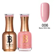 Billionaire Gel Polish UV LED & Nail Lacquer Duo 006 Bare With Me 15ml