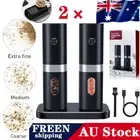 2pcs Electric Salt And Pepper Grinder Set Rechargeable Salt And Pepper Mill2024