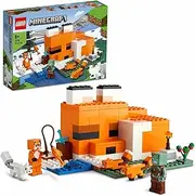 LEGO Minecraft The Fox Lodge 21178 Building Kit and Toy House Playset; for Kids and Players Aged 8+
