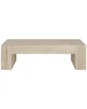 Classic Home Bristol Cracked Oak Wood Coffee Table