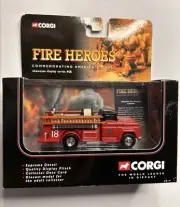 NEW IN BOX 2002 CORGI CLASSICS FIRE HEROES - 1966 GMC FIRE PUMPER DIE CAST TRUCK
