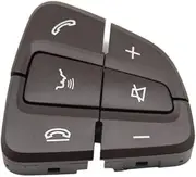 Car Steering Wheel Multi-Function Menu Control Switch Button for Mercedes Benz C GLC Class W205 W253 0999050200 0999050300 Push Button Switches(Moka-Right)