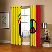Exquisite Curtains for Kids Bedroom Cartoon & Traffic Light 3D Pattern Microfiber Blackout Fabric Eyelet Window Drapes for Kids Nursery Playroom 2 Panels W117cm (46") x D229cm (90") x 2