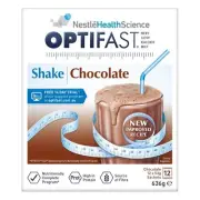 OPTIFAST VLCD SHAKE CHOC 12X53G CHOCOLATE - 12 X 53G SACHETS MILK (CHOCOLATE)