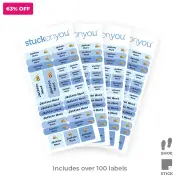 Name Labels Pack - 100+ Stick On Labels
